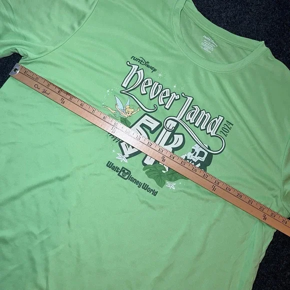 Run Disney Neverland 5K Green Polyester T Shirt Mens 2XL - Picture 5 of 6